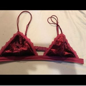 burgandy bralette urban outfitters